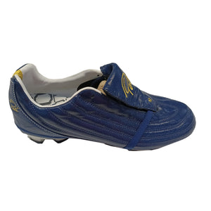 Pele Sports 1962 FG MS Men's Football Boots - Estate Blue/White/Aspen Gold