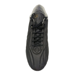 Pele Sports 1962 Redeemer 6SG Men's Football Boots - Black/Blanc De Blanc/Rich Gold