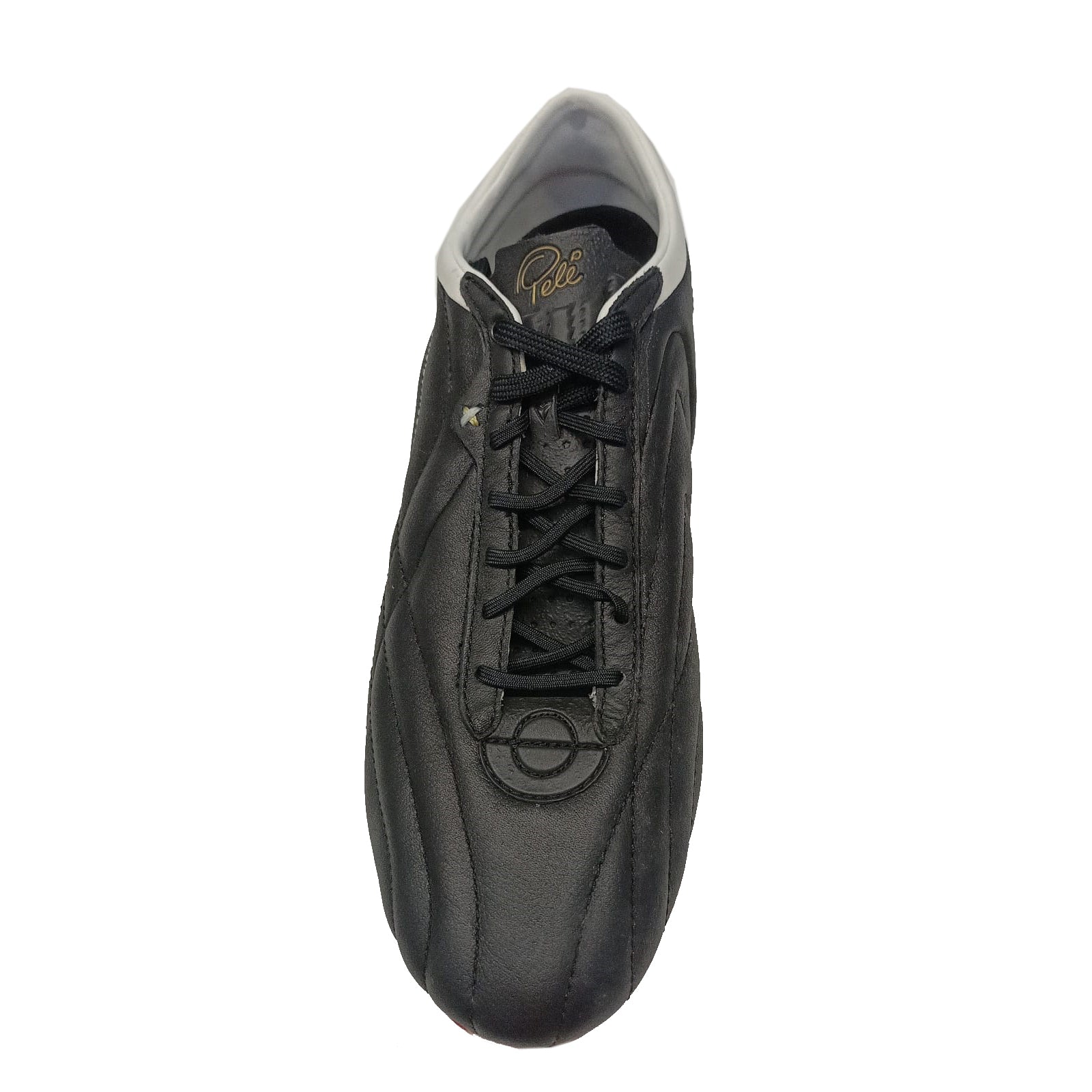 Pele Sports 1962 Redeemer FG Men's Football Boots - Black/High Risk Red/Rich Gold