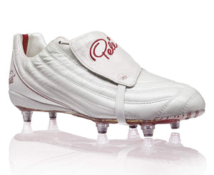 Pele Sports Men's 1970 6SG MS Football Boots - White / Red