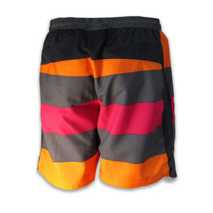 Pele Sports Men's Futsal Shorts - Orange / Grey