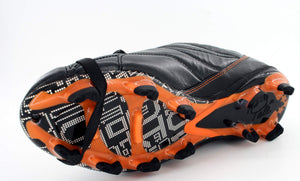 Pele Sports 1962 FG MS Men's Football Boots - Black/Orange/Castlerock